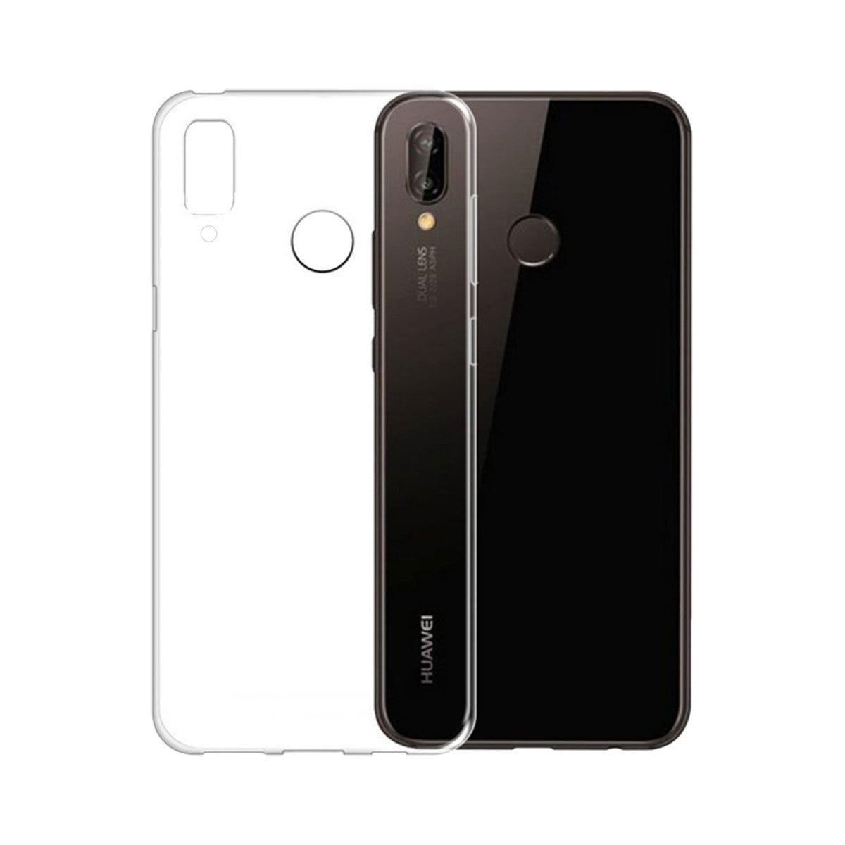 Newface Huawei P20 Lite Kılıf Lüx Şeffaf Silikon