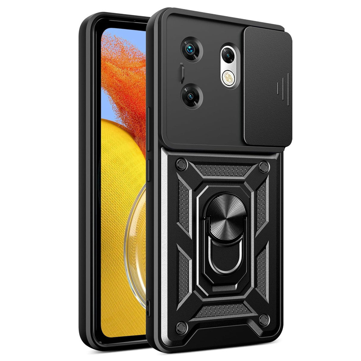 Newface İnfinix Zero 30 4G Kılıf Pars Lens Yüzüklü Silikon