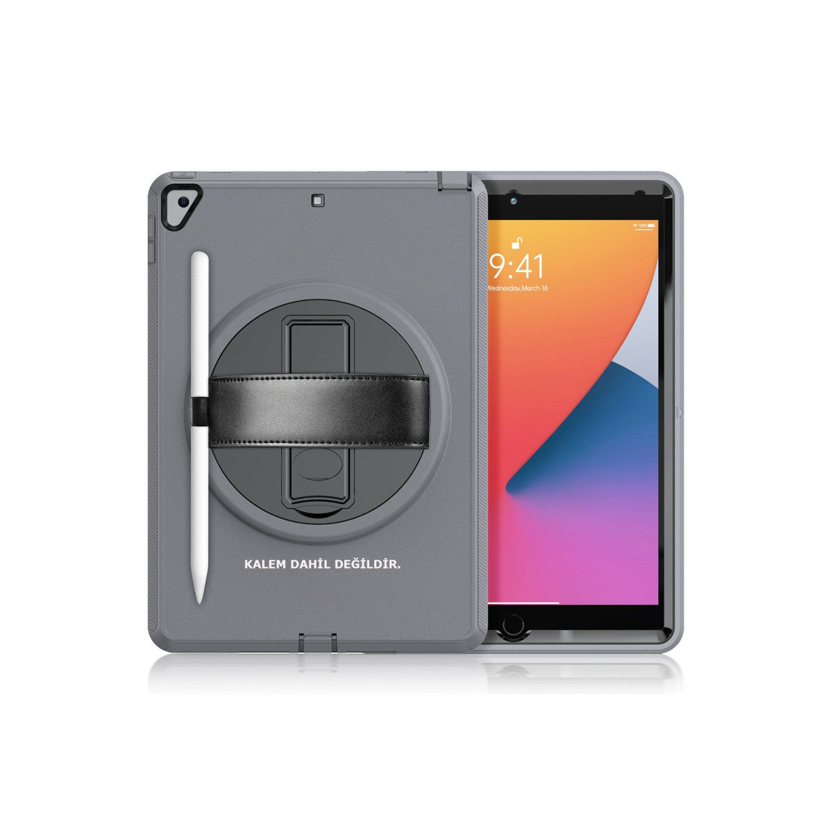 Newface iPad 10.2 (7.nesil) Kılıf Hand Strap Tablet Kılıfı