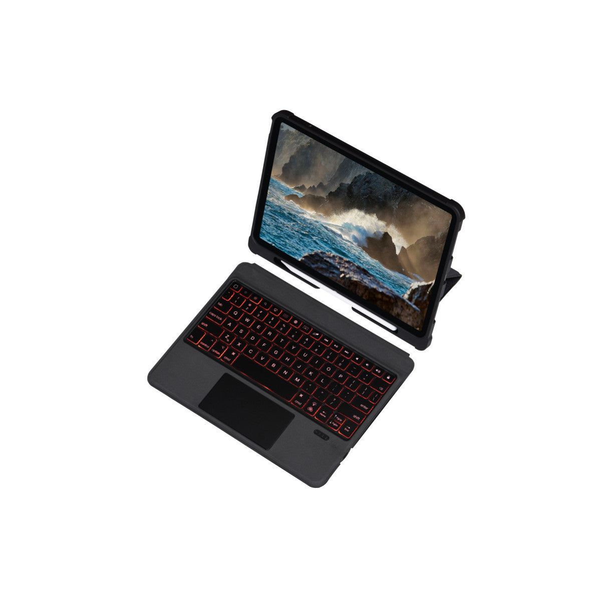 Newface T5206D iPad 10.2 (7.nesil) Kılıf İnter Ledli Klavyeli Tablet Kılıfı