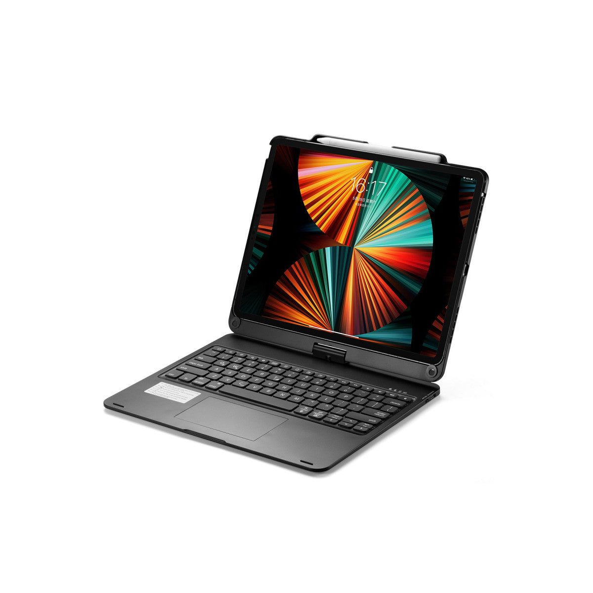 Newface iPad Pro 12.9 (2021) Kılıf Magic Dönen Klavyeli Tablet Kılıf