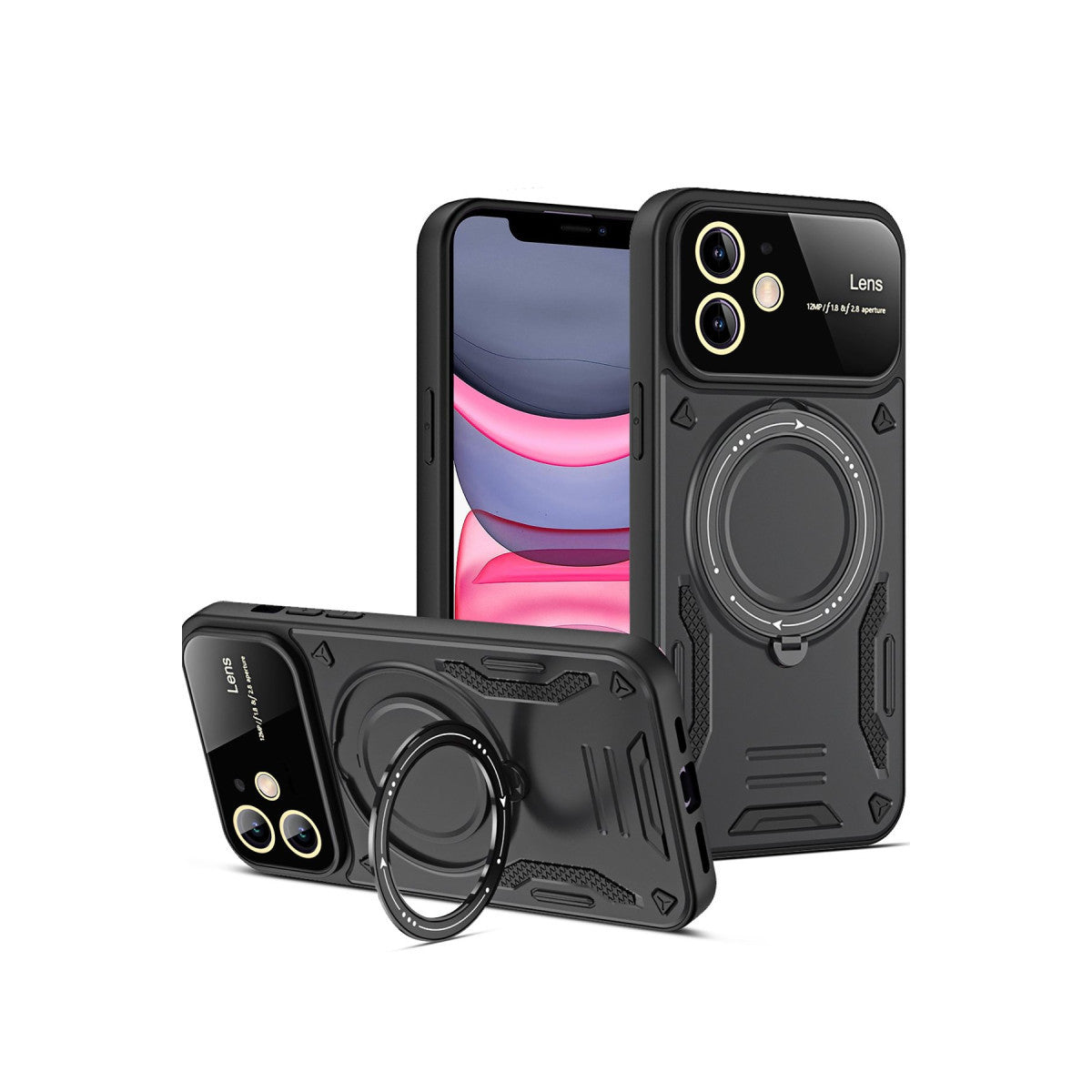 Newface iPhone 11 Kılıf Joy Lens Standlı Kapak