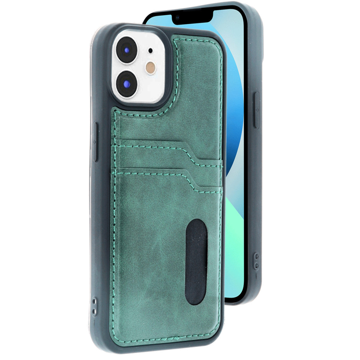 Newface iPhone 11 Kılıf Sara Kartvizitli Deri Kılıf