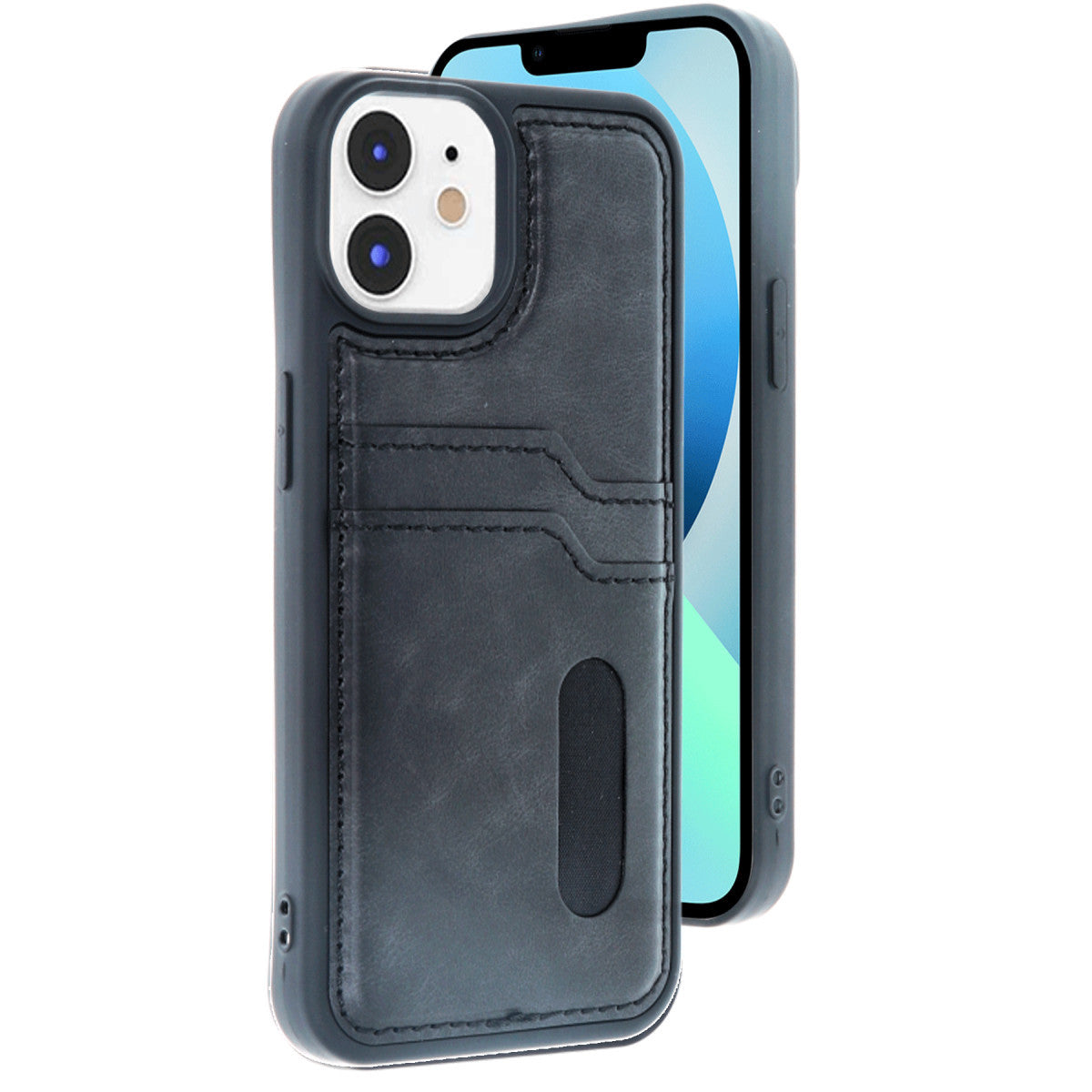 Newface iPhone 11 Kılıf Sara Kartvizitli Deri Kılıf