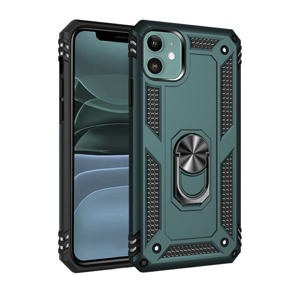 Newface iPhone 11 Kılıf Sofya Yüzüklü Silikon Kapak