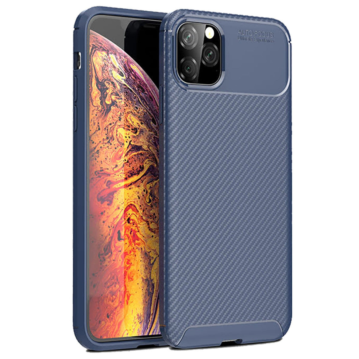 Newface iPhone 11 Pro Max Kılıf Auto Focus Karbon Kapak