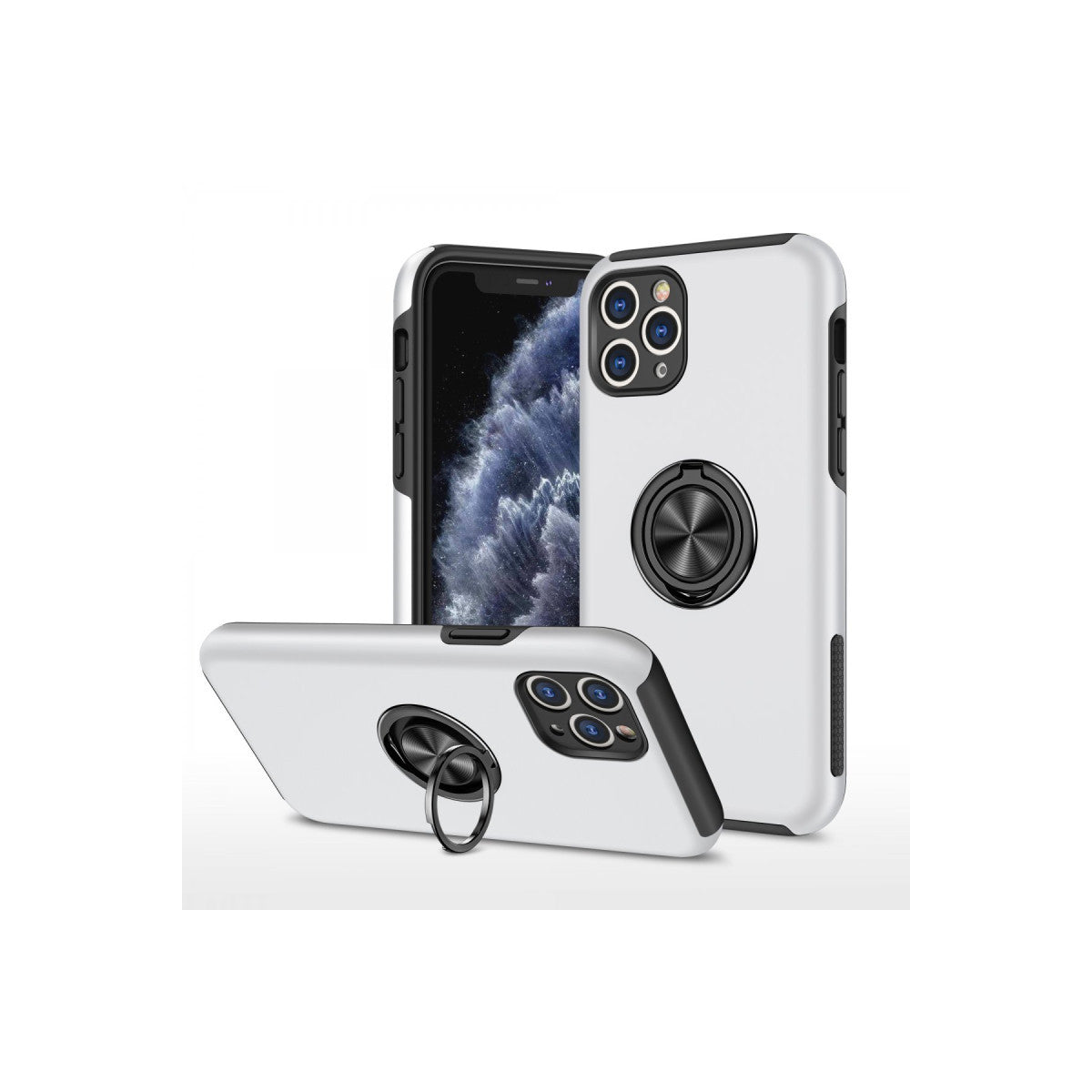 Newface iPhone 11 Pro Max Kılıf Elit Yüzüklü Kapak