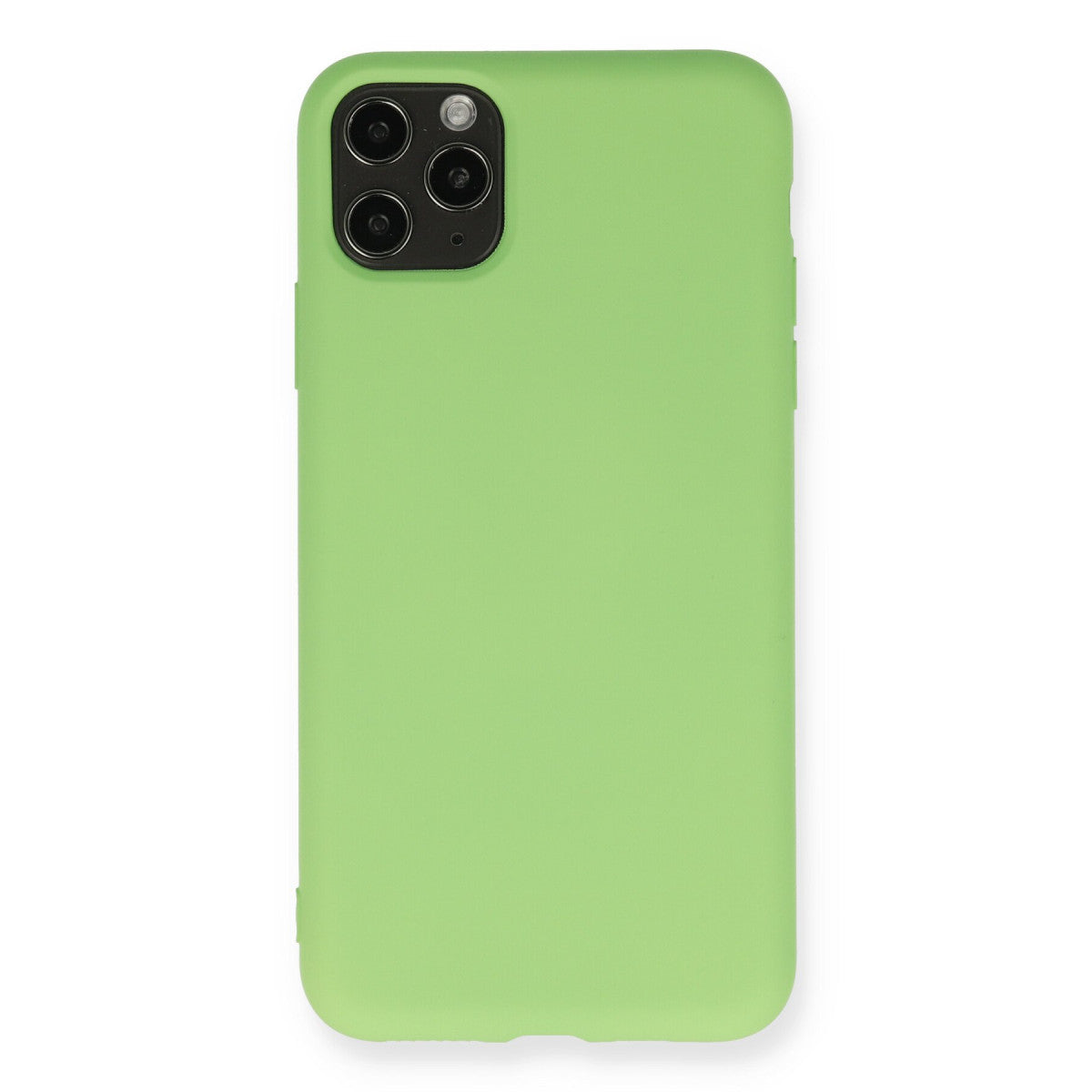 Newface iPhone 11 Pro Max Kılıf Nano içi Kadife Silikon- Yeşil