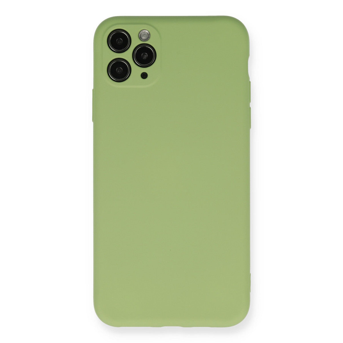 Newface iPhone 11 Pro Max Kılıf Nano içi Kadife Silikon- Yeşil