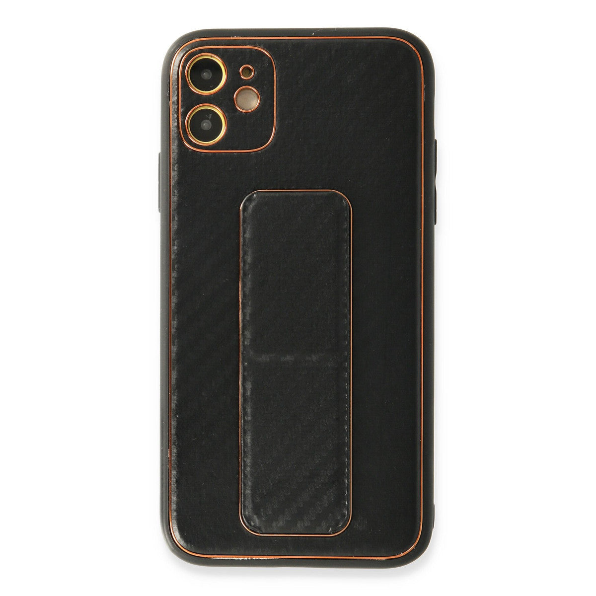 Newface iPhone 12 Kılıf Coco Karbon Standlı Kapak