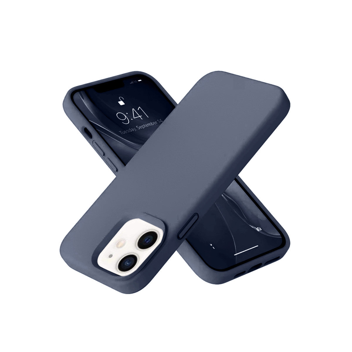 Newface iPhone 12 Kılıf Nano içi Kadife Silikon- Siyah