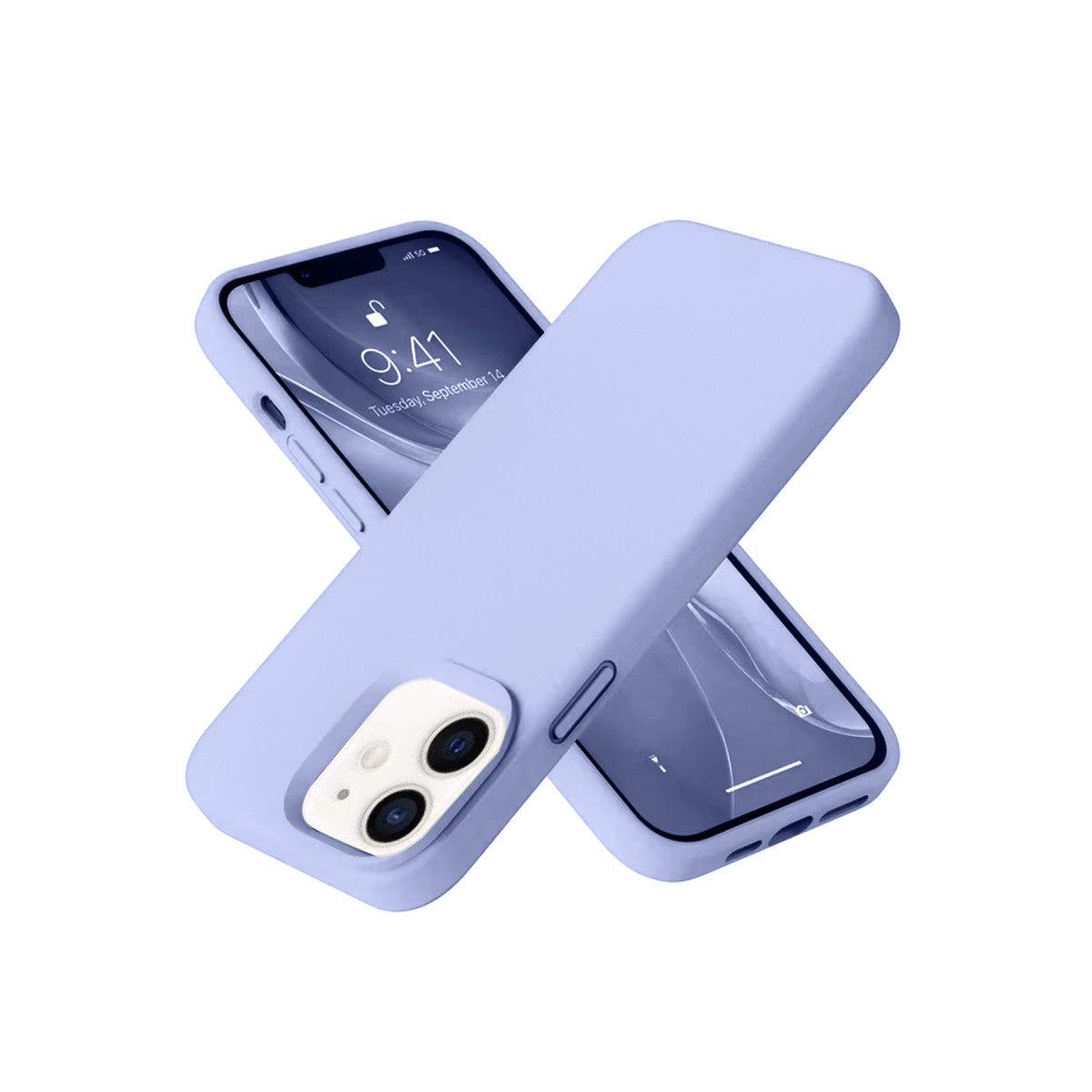 Newface iPhone 12 Kılıf Nano içi Kadife Silikon- Siyah