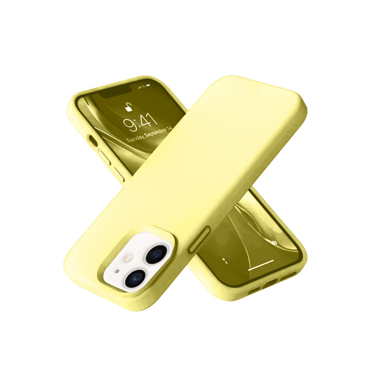 Newface iPhone 12 Kılıf Nano içi Kadife Silikon- Siyah