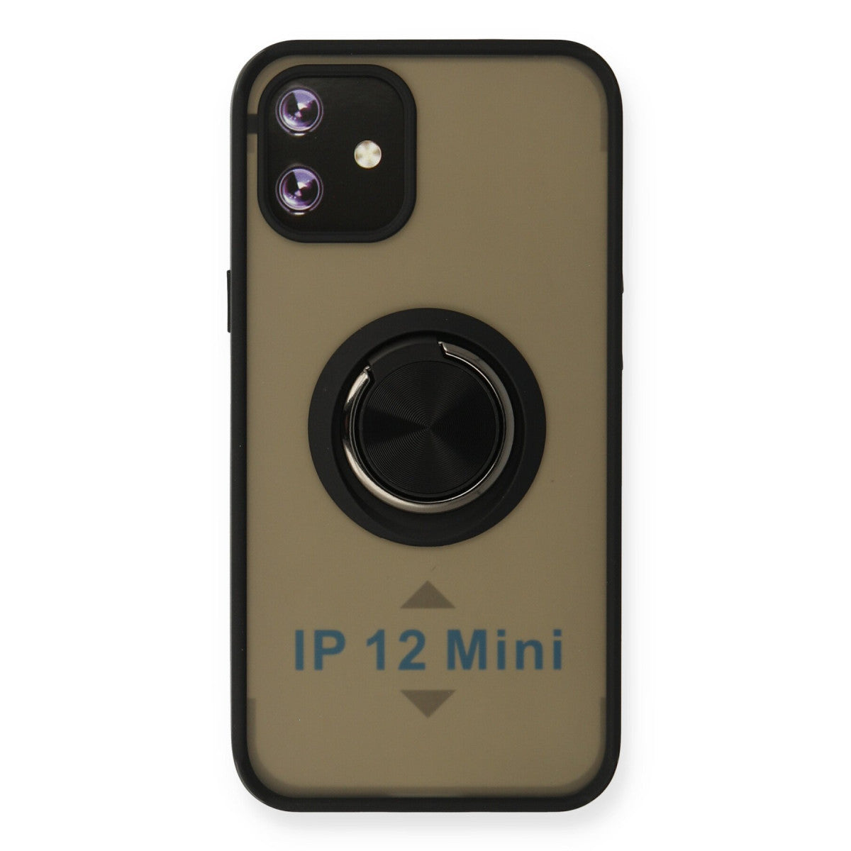 Newface iPhone 12 Mini Kılıf Montreal Yüzüklü Silikon Kapak