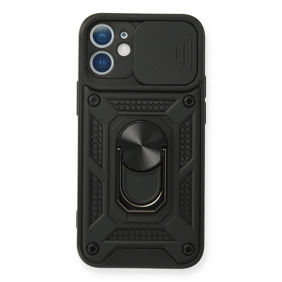 Newface iPhone 12 Mini Kılıf Pars Lens Yüzüklü Silikon
