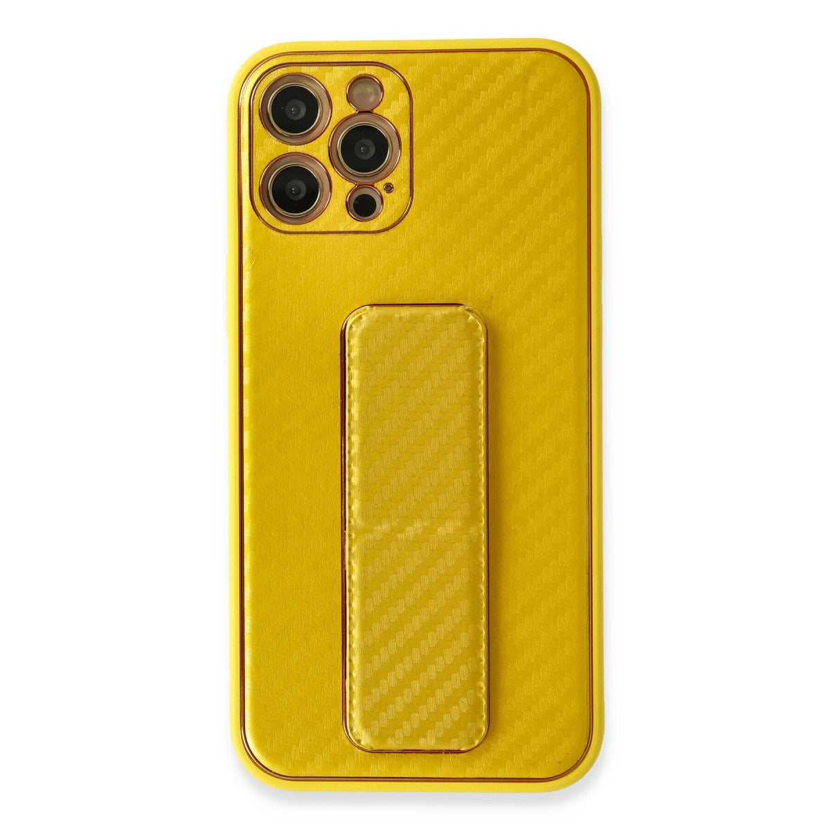 Newface iPhone 12 Pro Kılıf Coco Karbon Standlı Kapak