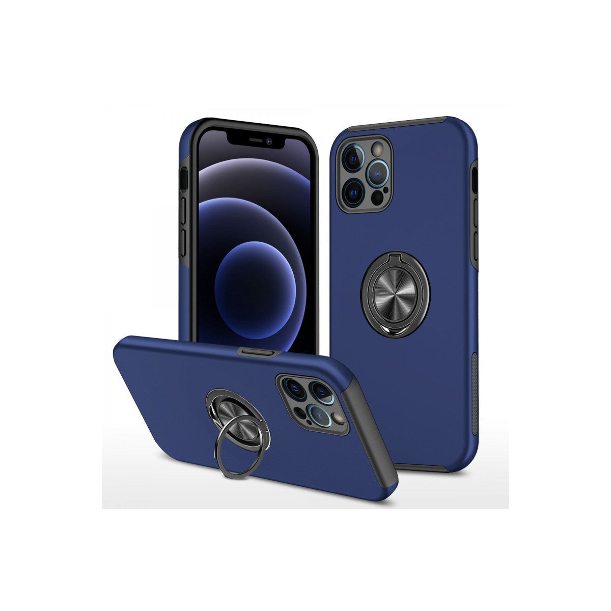 Newface iPhone 12 Pro Kılıf Elit Yüzüklü Kapak