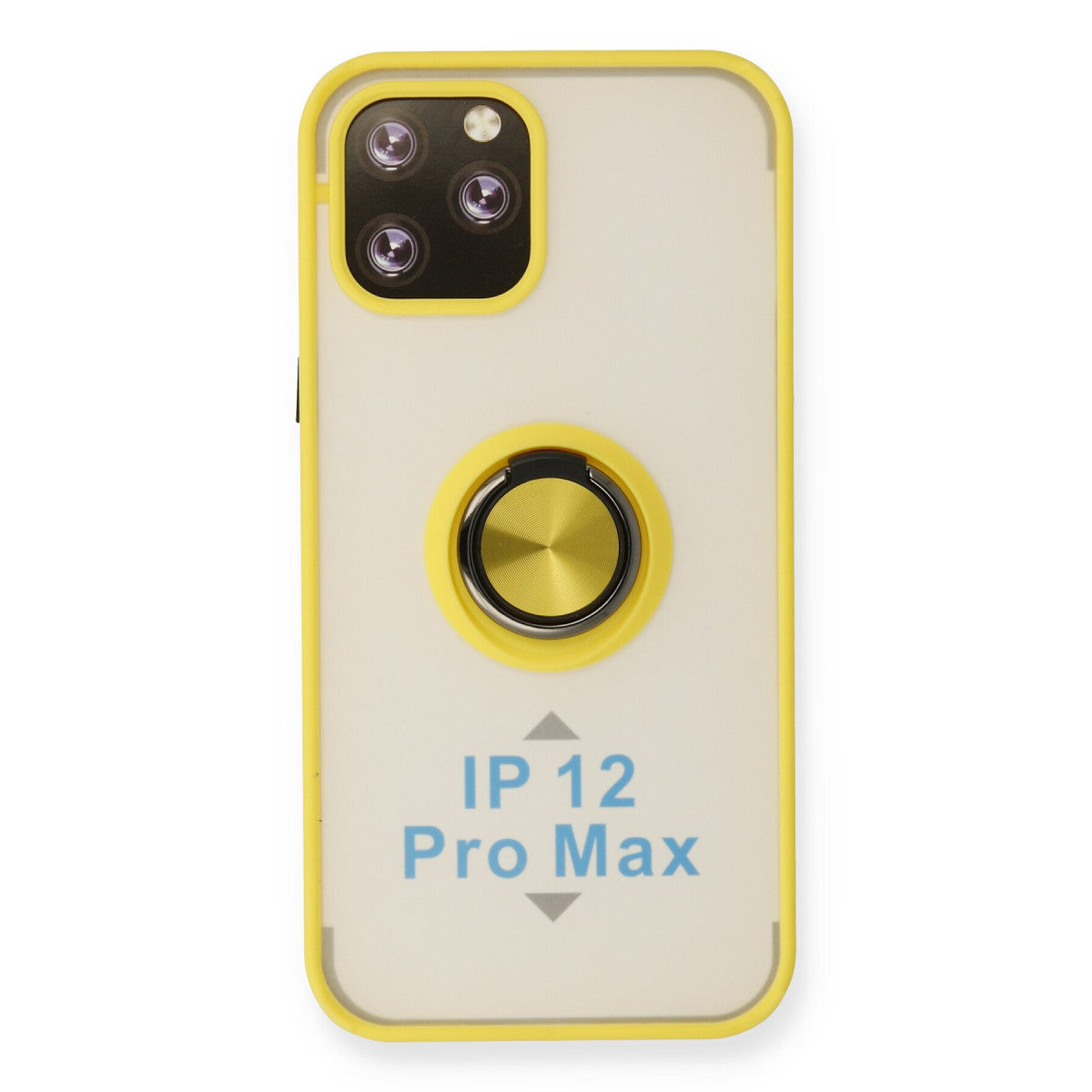 Newface iPhone 12 Pro Max Kılıf Montreal Yüzüklü Silikon Kapak