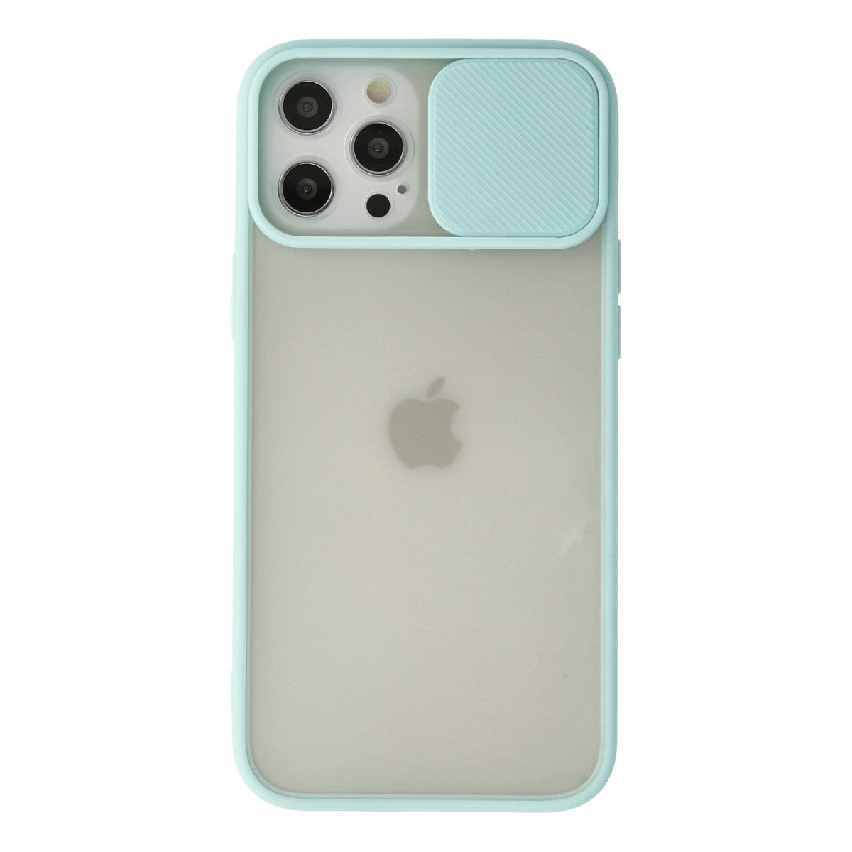 Newface iPhone 12 Pro Max Kılıf Palm Buzlu Kamera Sürgülü Silikon