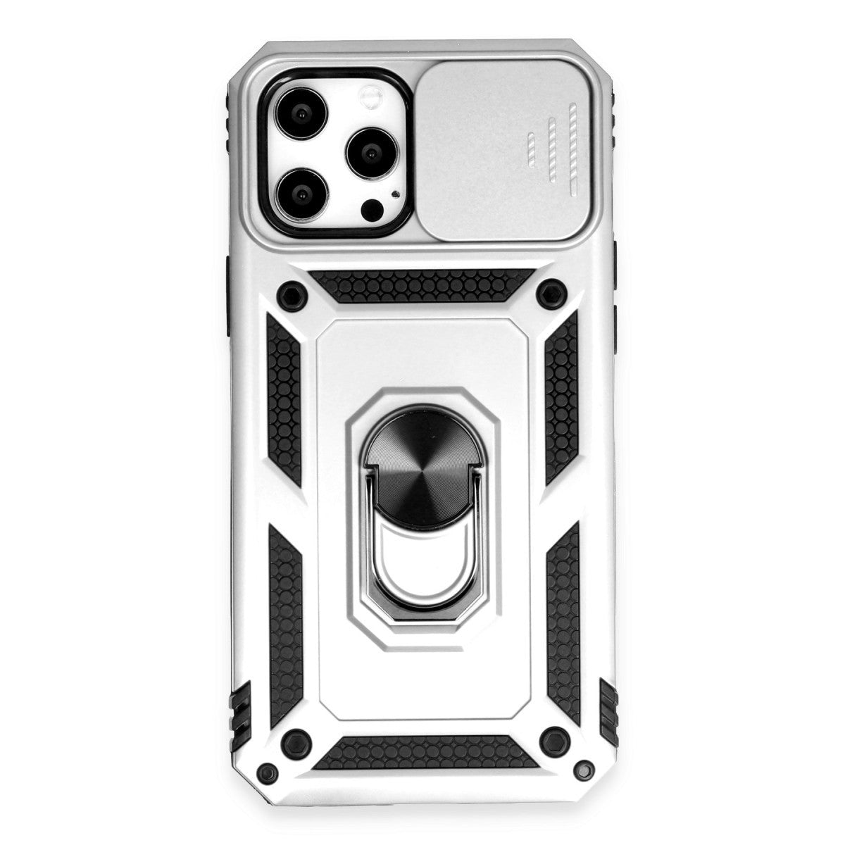 Newface iPhone 12 Pro Max Kılıf Pars Lens Yüzüklü Silikon