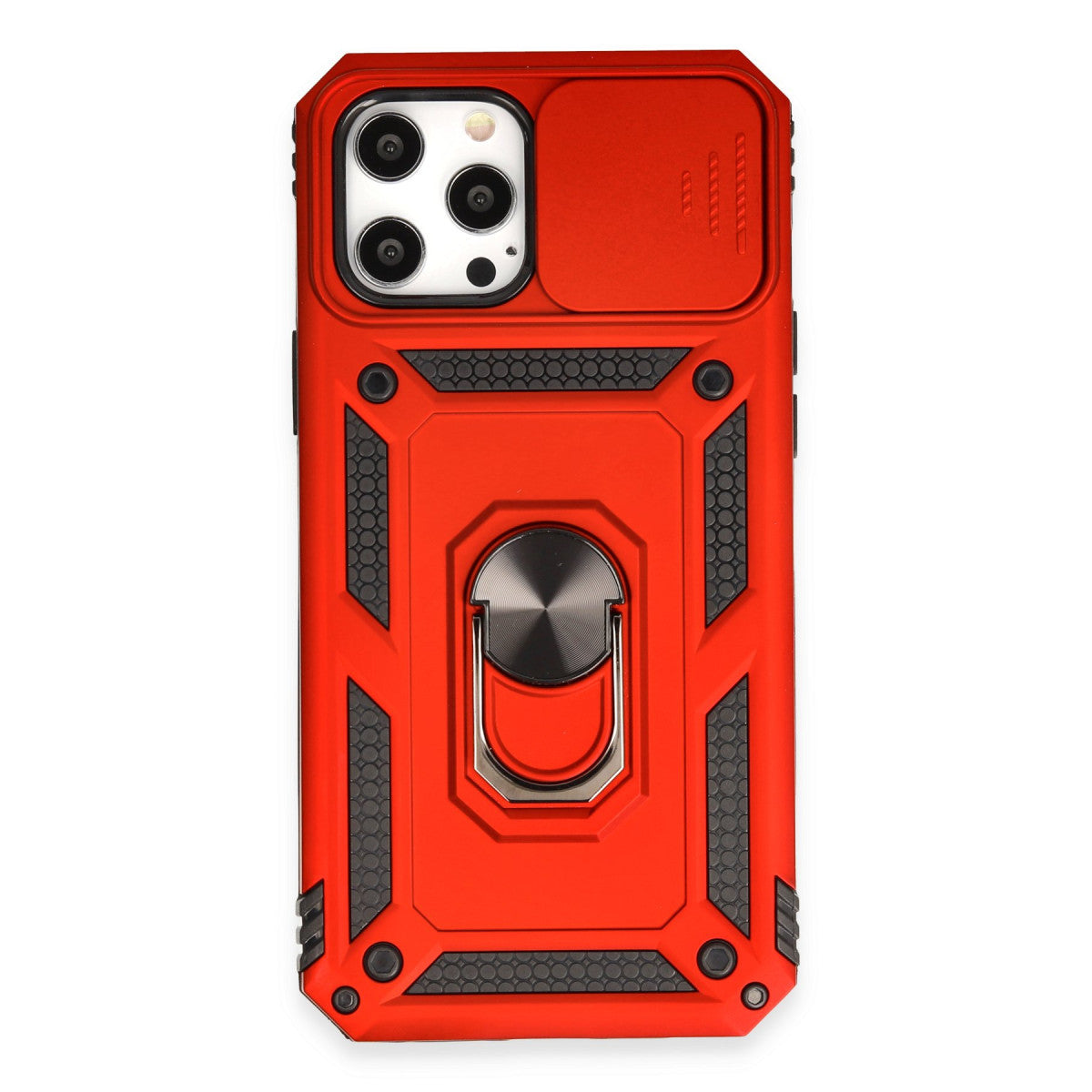 Newface iPhone 12 Pro Max Kılıf Pars Lens Yüzüklü Silikon