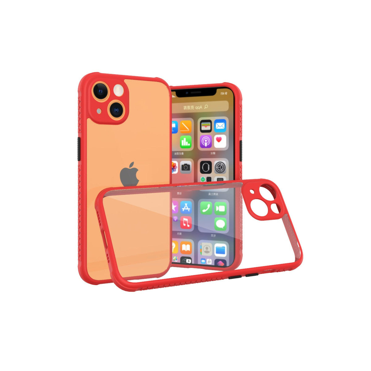 Newface iPhone 13 Mini Kılıf Miami Şeffaf Silikon