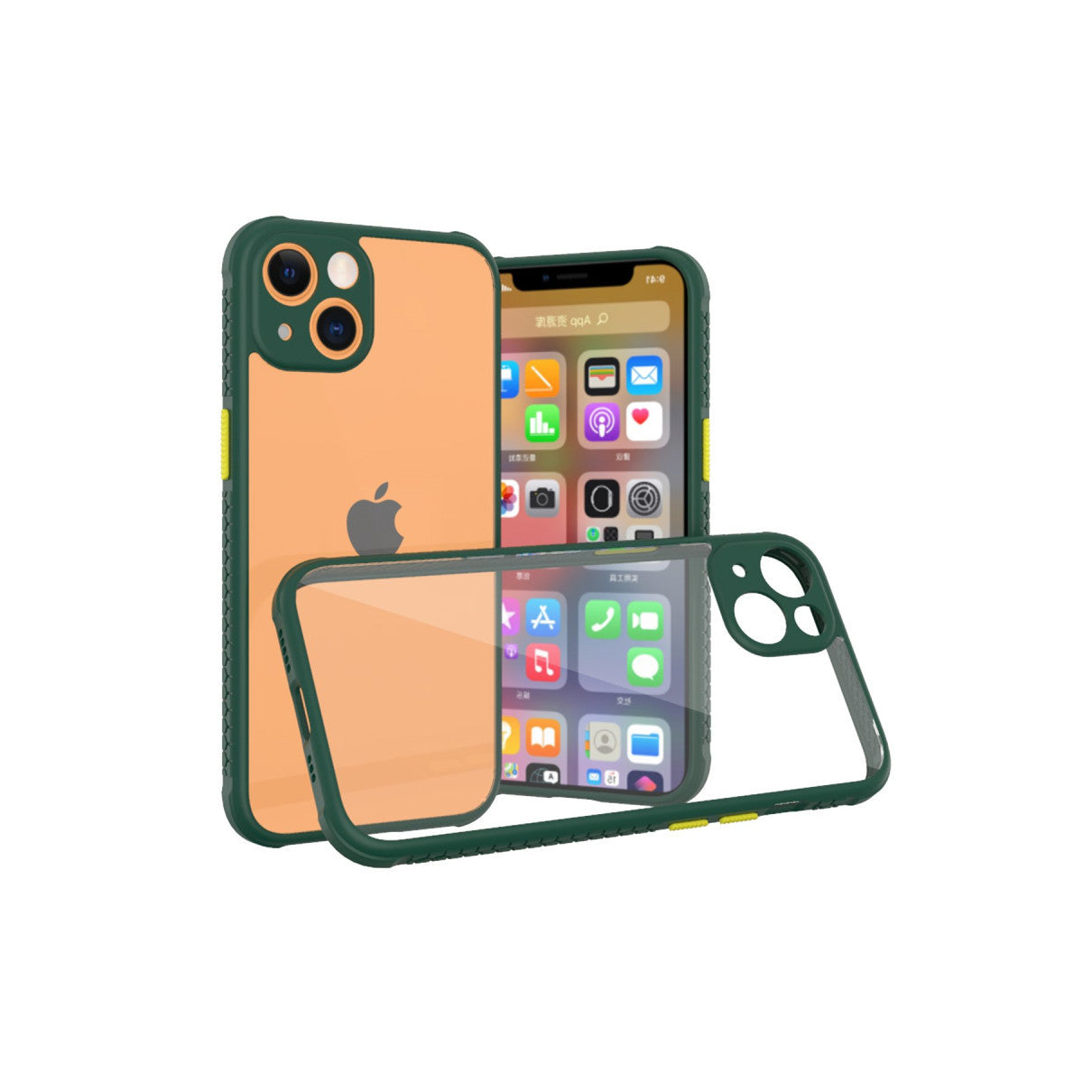 Newface iPhone 13 Mini Kılıf Miami Şeffaf Silikon