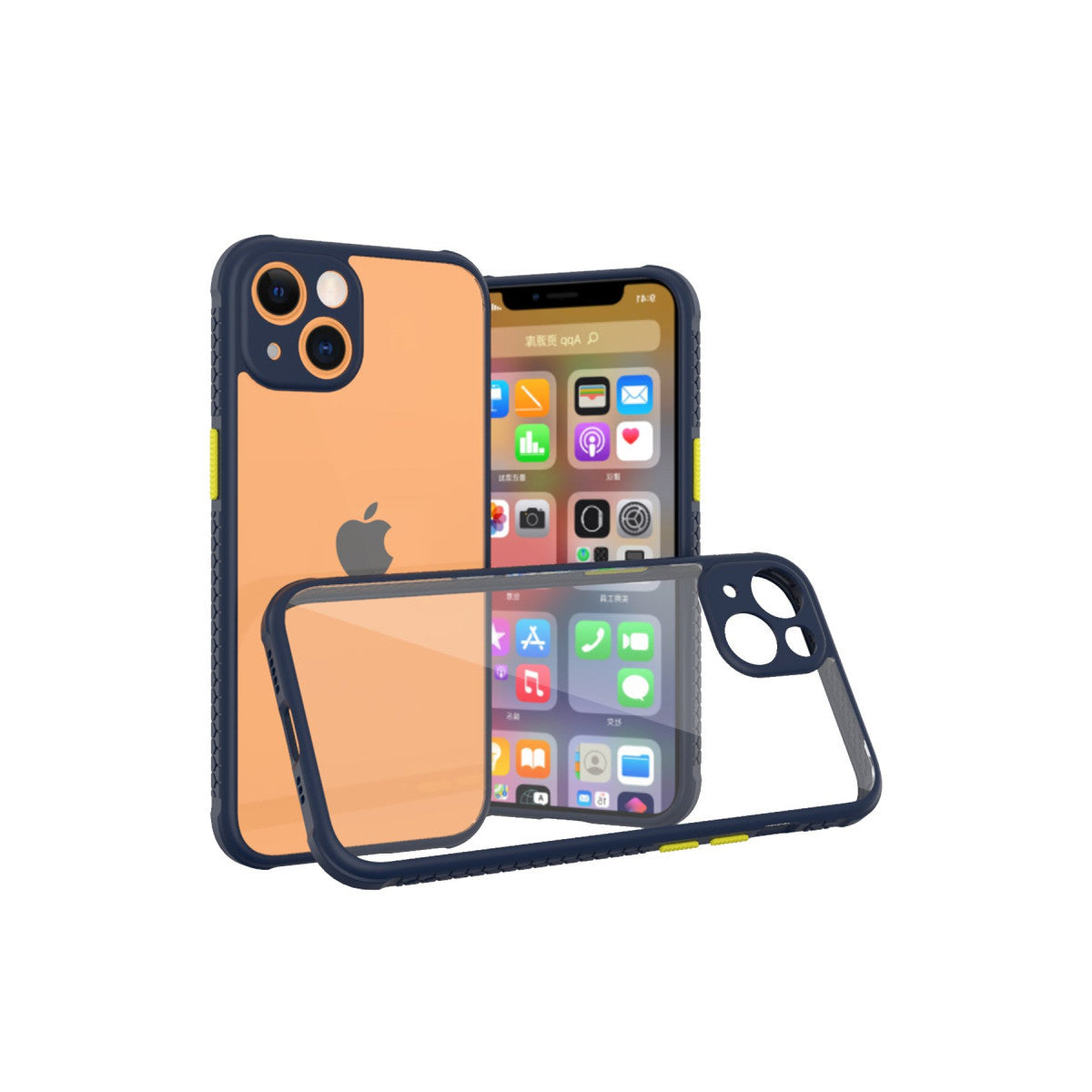 Newface iPhone 13 Mini Kılıf Miami Şeffaf Silikon