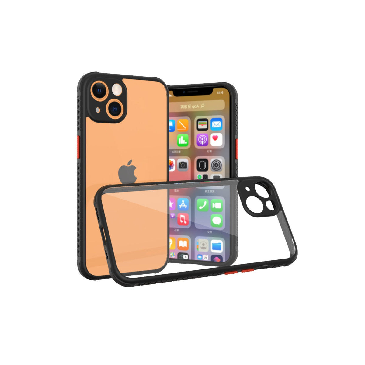 Newface iPhone 13 Mini Kılıf Miami Şeffaf Silikon