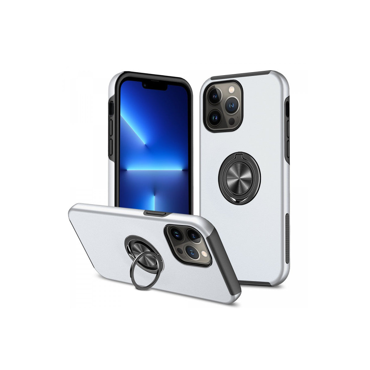 Newface iPhone 13 Pro Kılıf Elit Yüzüklü Kapak