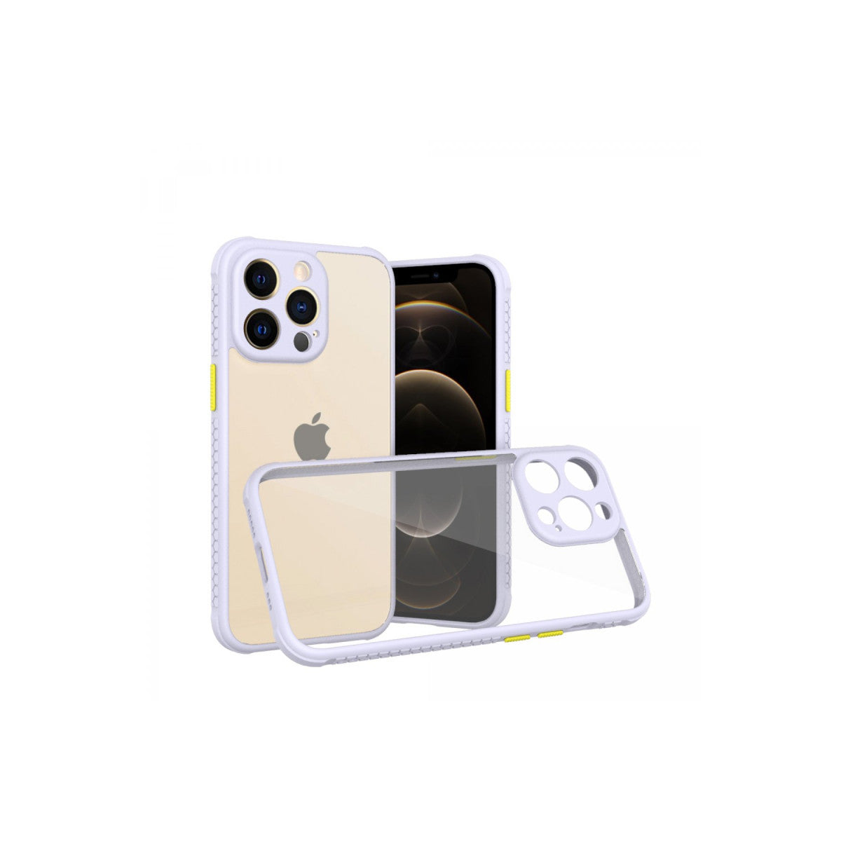 Newface iPhone 13 Pro Kılıf Miami Şeffaf Silikon