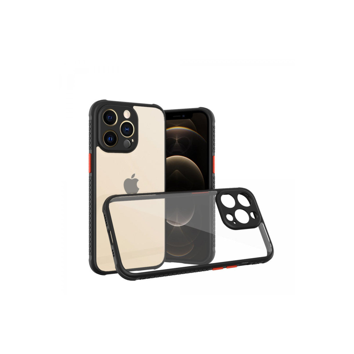 Newface iPhone 13 Pro Kılıf Miami Şeffaf Silikon