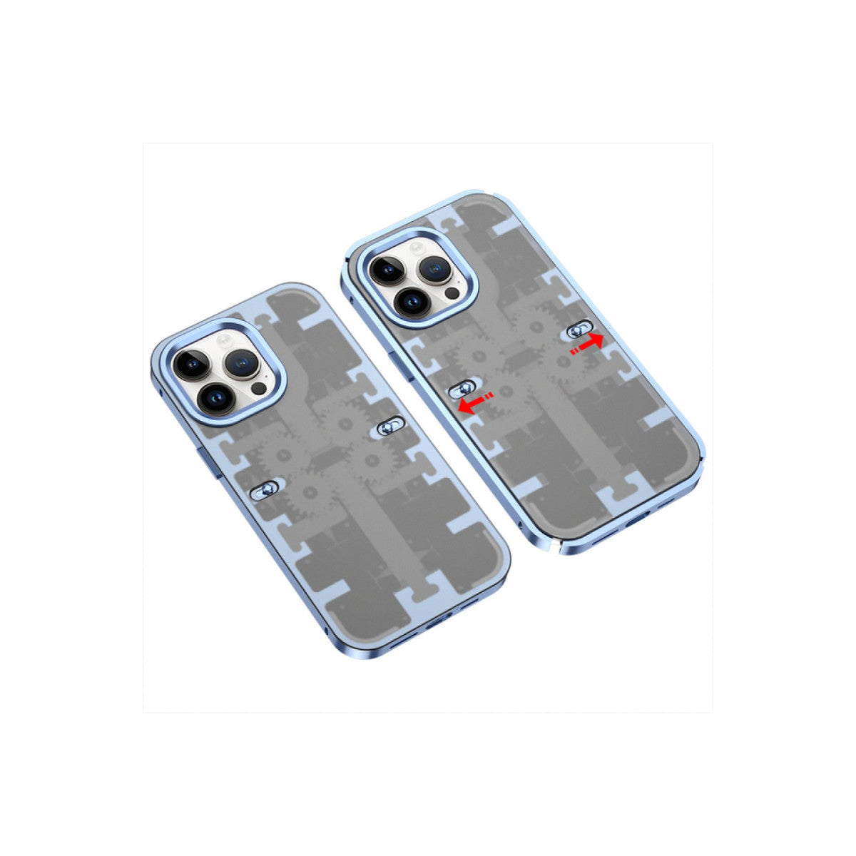 Newface iPhone 13 Pro Max Kılıf Mekanik Bumper Kapak