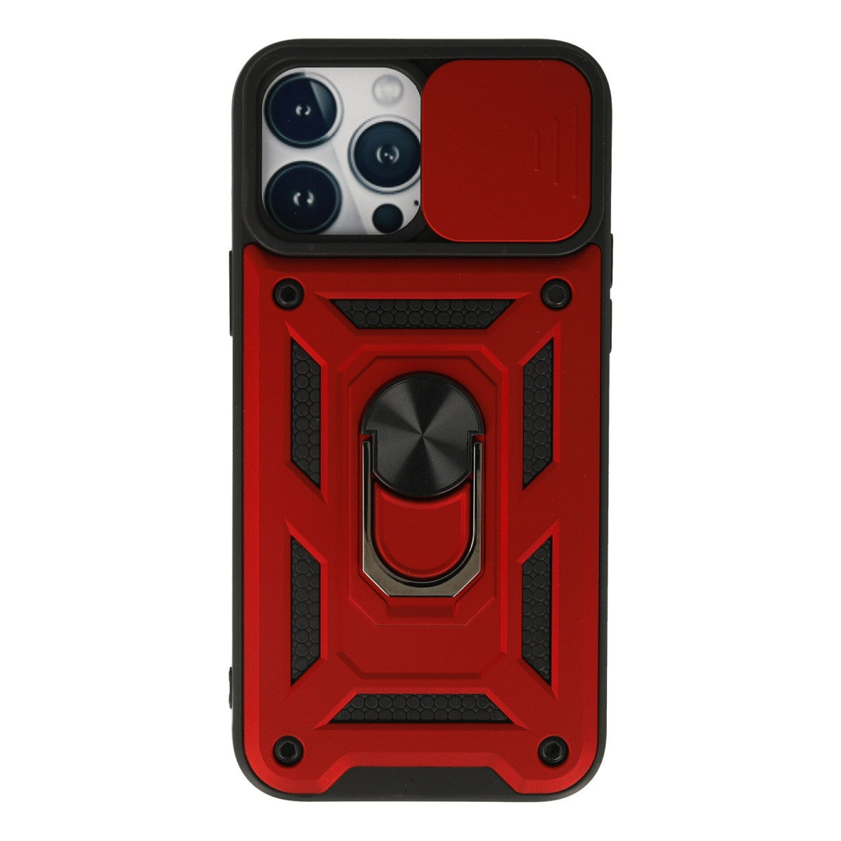 Newface iPhone 13 Pro Max Kılıf Pars Lens Yüzüklü Silikon