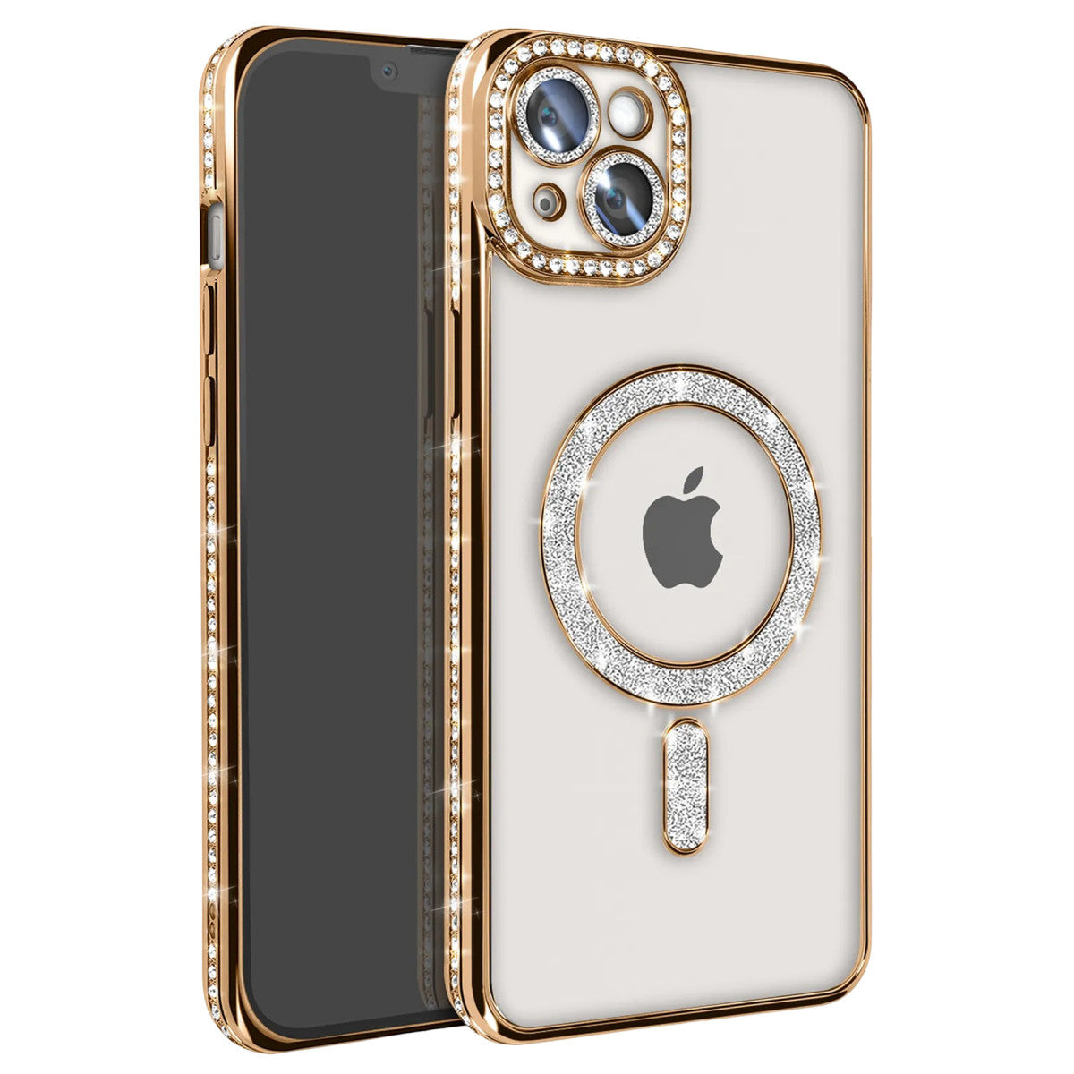 Newface iPhone 14 Kılıf Joke Simli Magneticsafe Kılıf