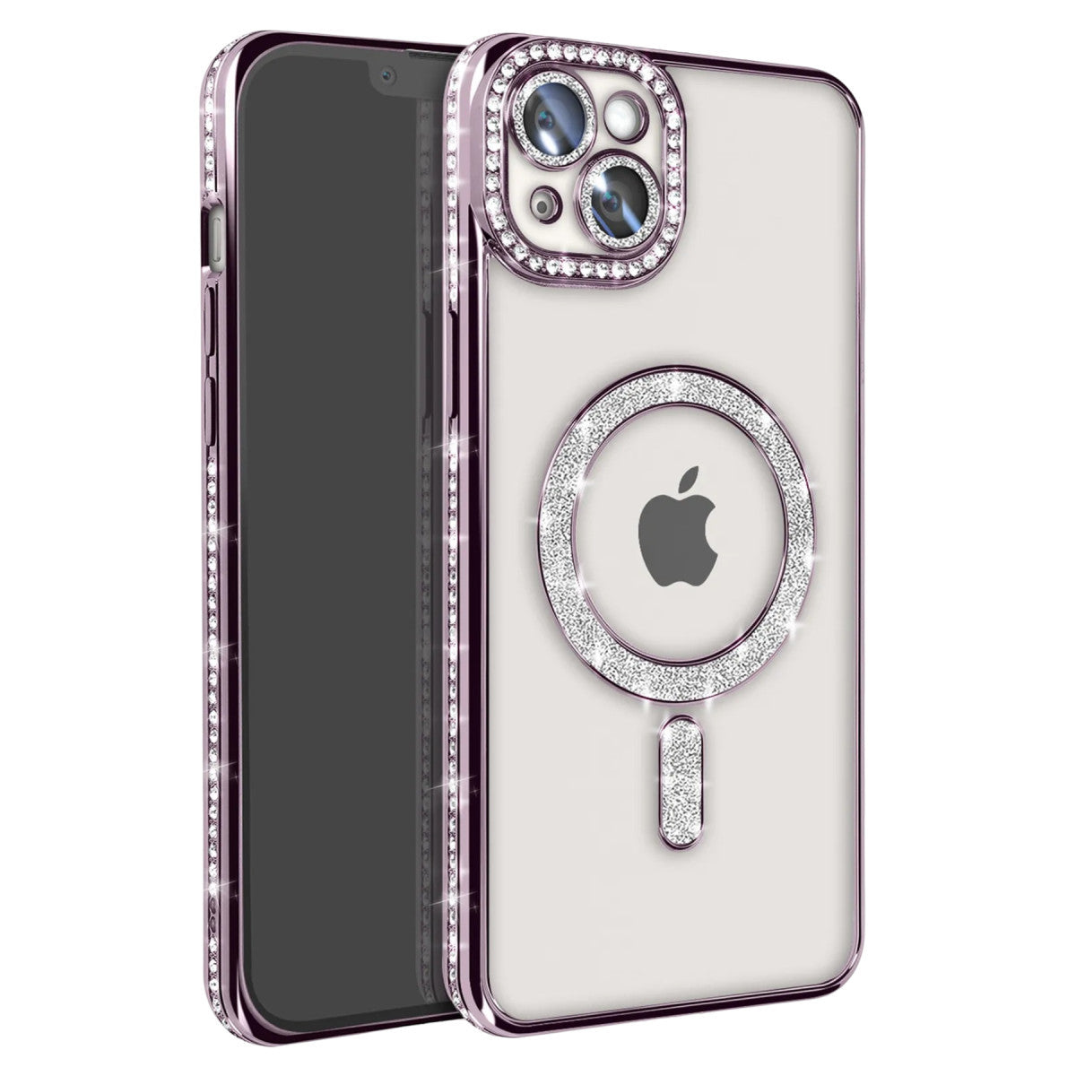 Newface iPhone 14 Kılıf Joke Simli Magneticsafe Kılıf