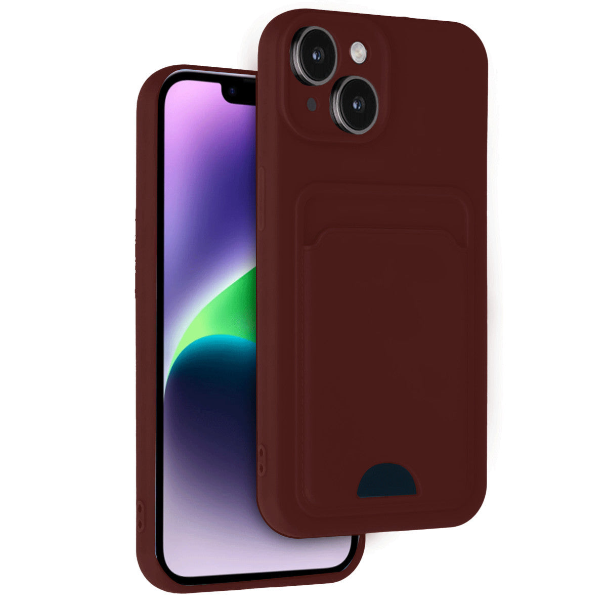 Newface iPhone 14 Kılıf Kelvin Kartvizitli Silikon