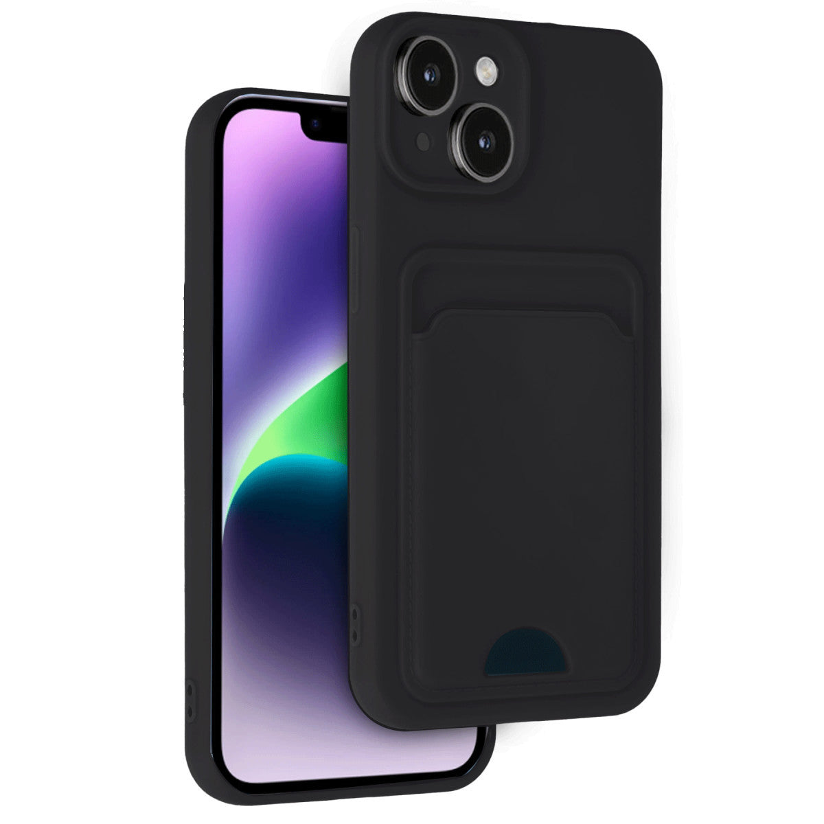 Newface iPhone 14 Kılıf Kelvin Kartvizitli Silikon