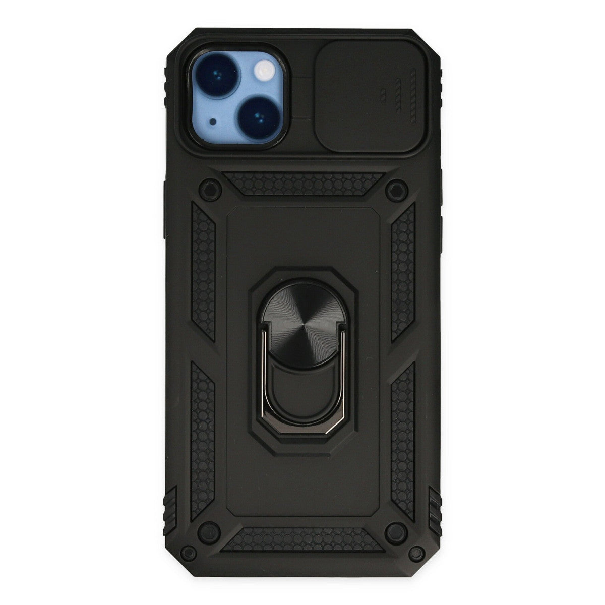 Newface iPhone 14 Plus Kılıf Pars Lens Yüzüklü Silikon