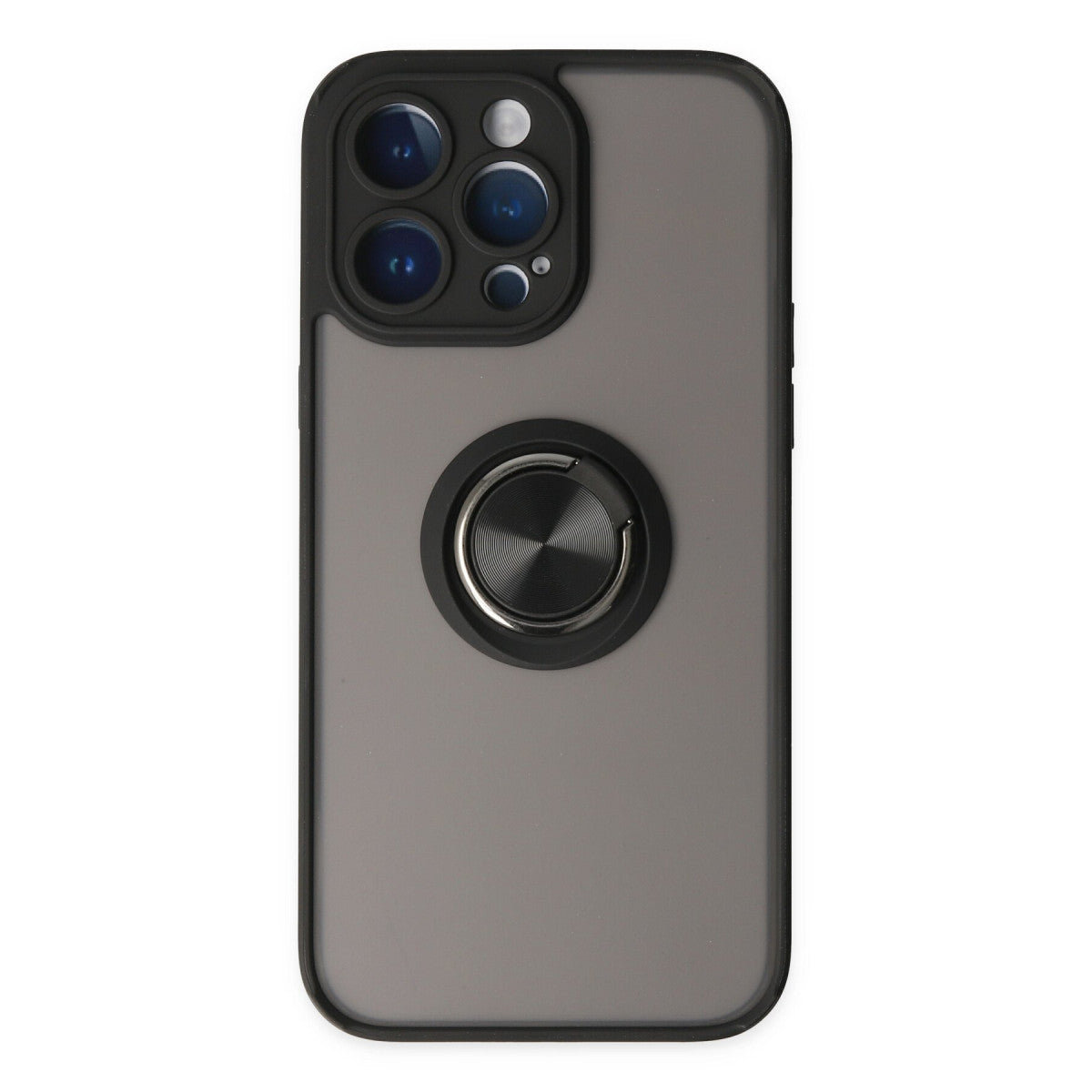 Newface iPhone 14 Pro Kılıf Montreal Yüzüklü Silikon Kapak