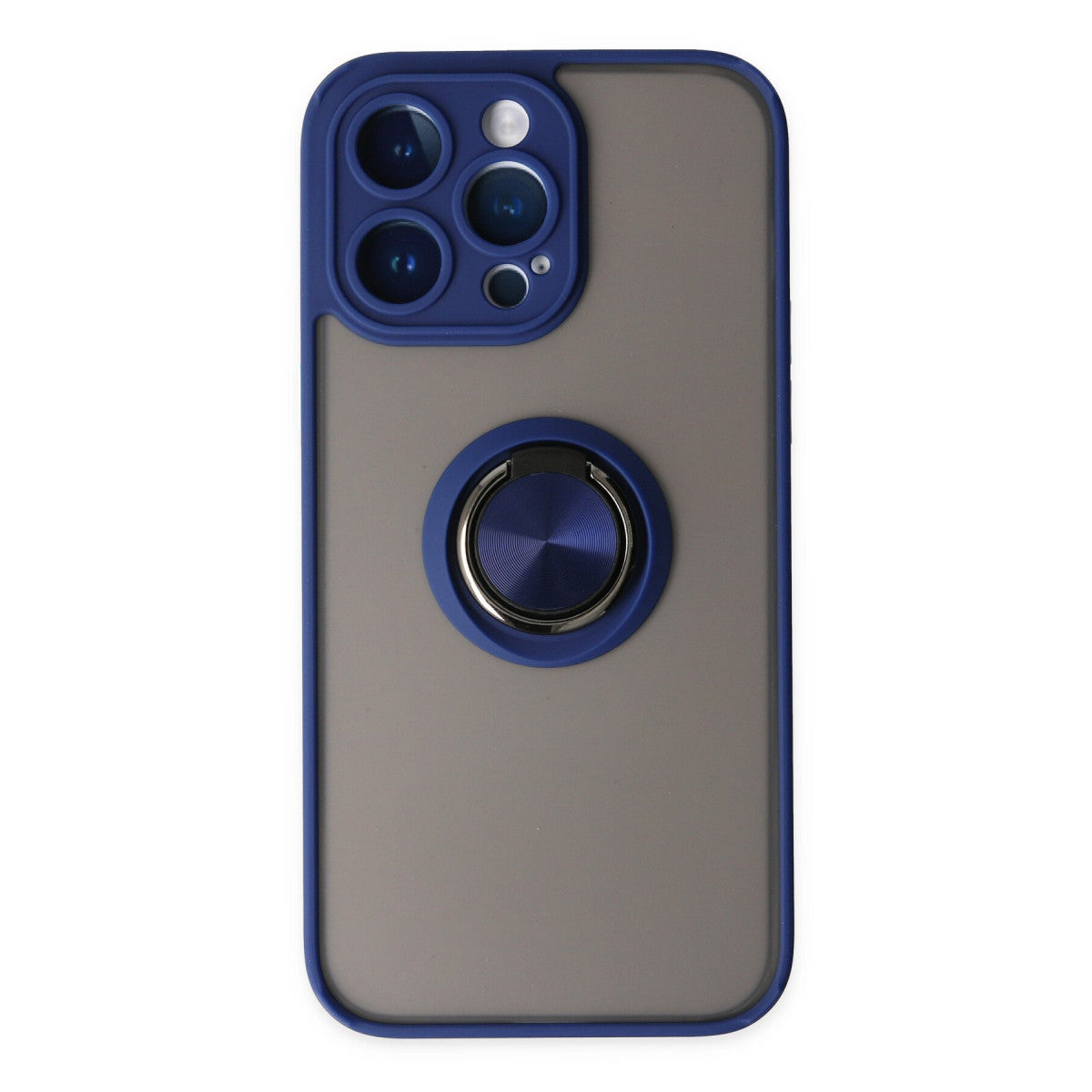 Newface iPhone 14 Pro Max Kılıf Montreal Yüzüklü Silikon Kapak