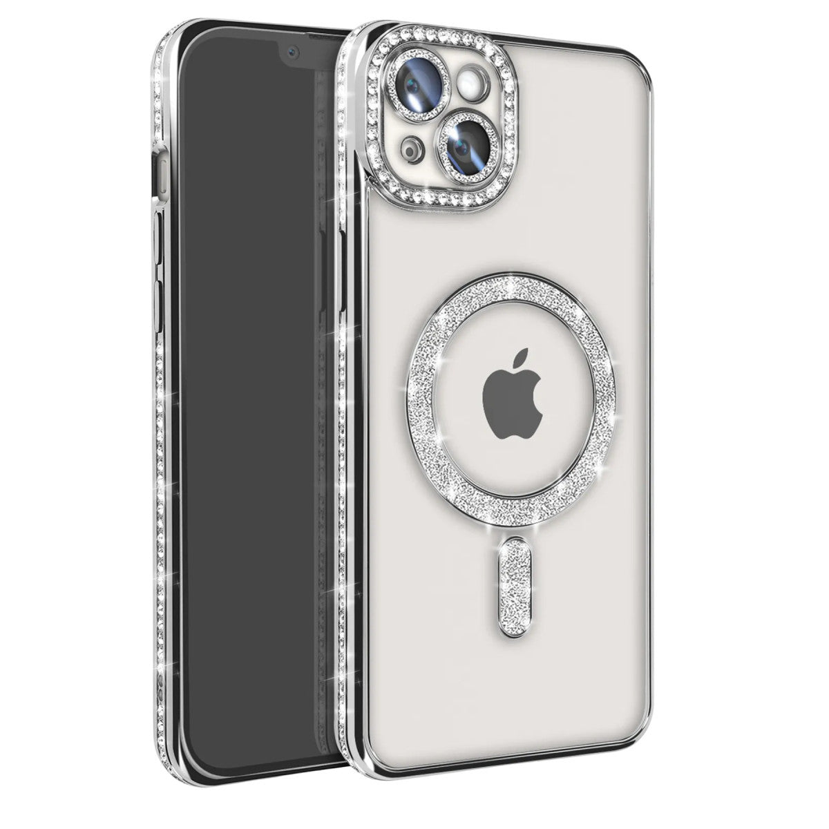 Newface iPhone 15 Kılıf Joke Simli Magneticsafe Kılıf