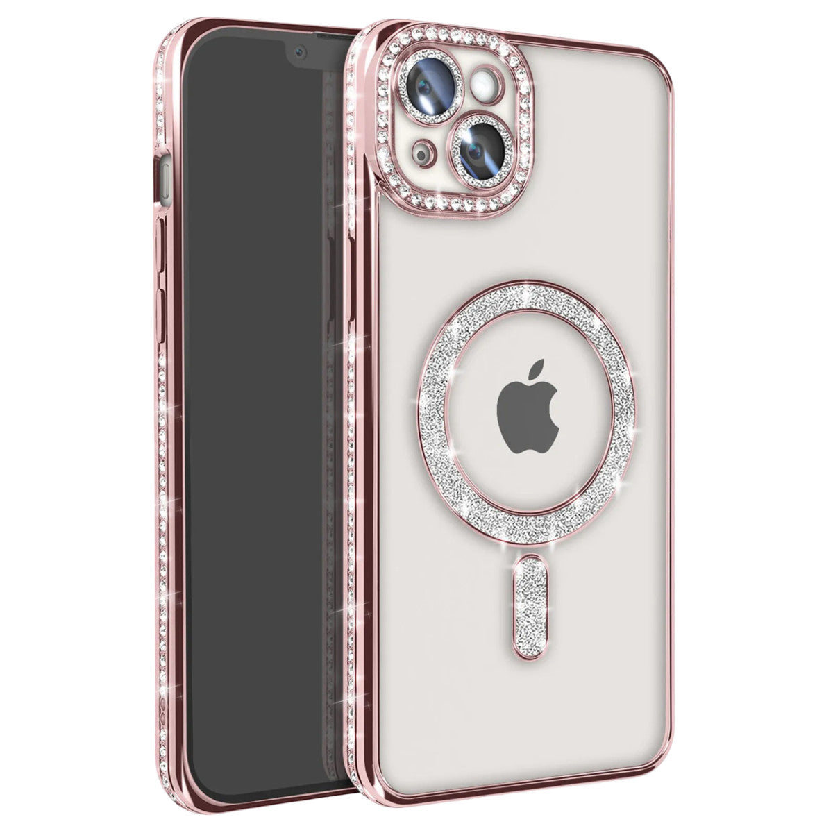 Newface iPhone 15 Kılıf Joke Simli Magneticsafe Kılıf