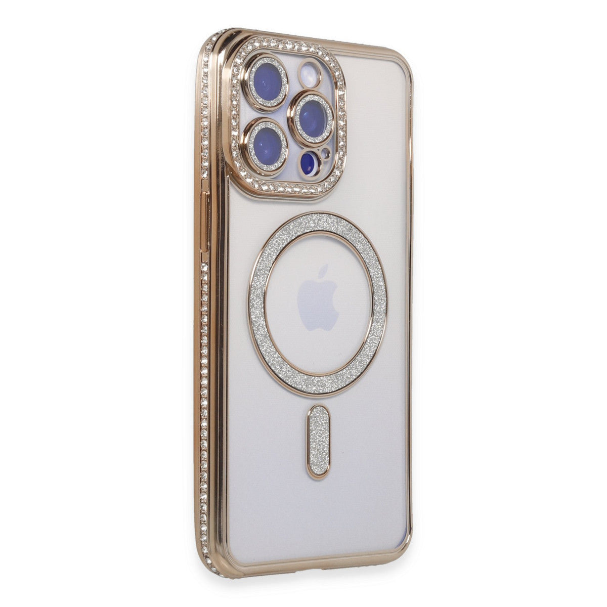 Newface iPhone 15 Pro Max Kılıf Joke Simli Magneticsafe Kılıf