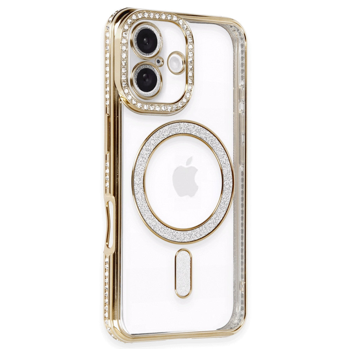 Newface iPhone 16 Kılıf Joke Simli Magneticsafe Kılıf
