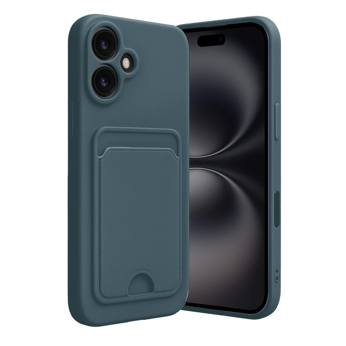 Newface iPhone 16 Kılıf Kelvin Kartvizitli Silikon