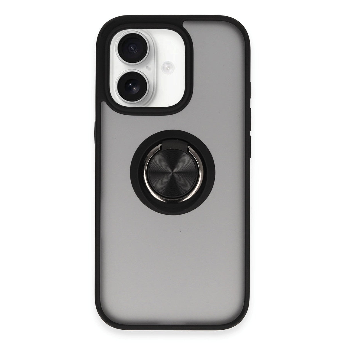 Newface iPhone 16 Kılıf Montreal Yüzüklü Silikon Kapak