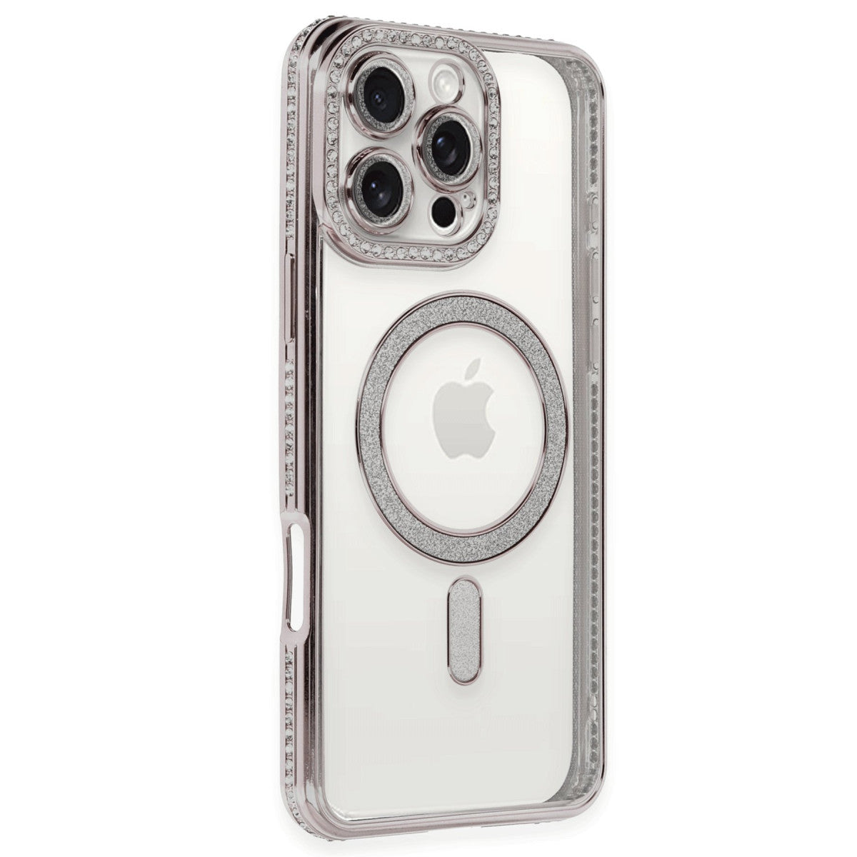 Newface iPhone 16 Pro Kılıf Joke Simli Magneticsafe Kılıf