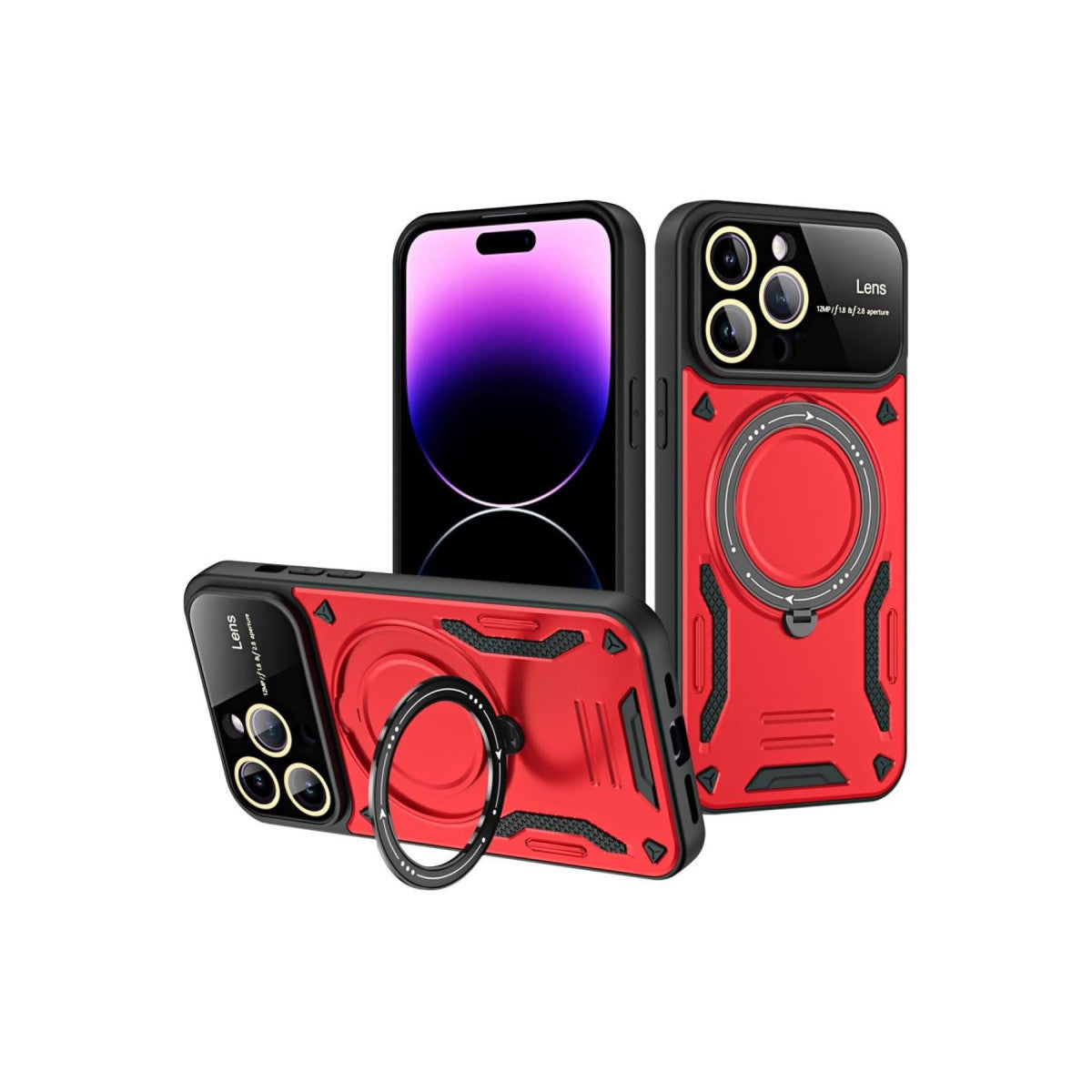 Newface iPhone 16 Pro Kılıf Joy Lens Standlı Kapak