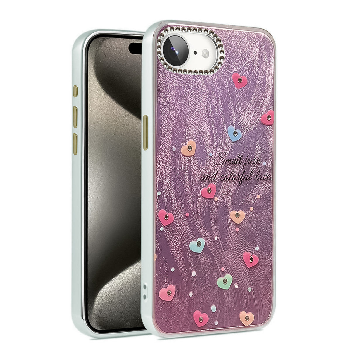 Newface iPhone 16E Kılıf Blade Aynalı Desenli Kapak